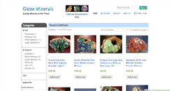 Desktop Screenshot of globeminerals.com